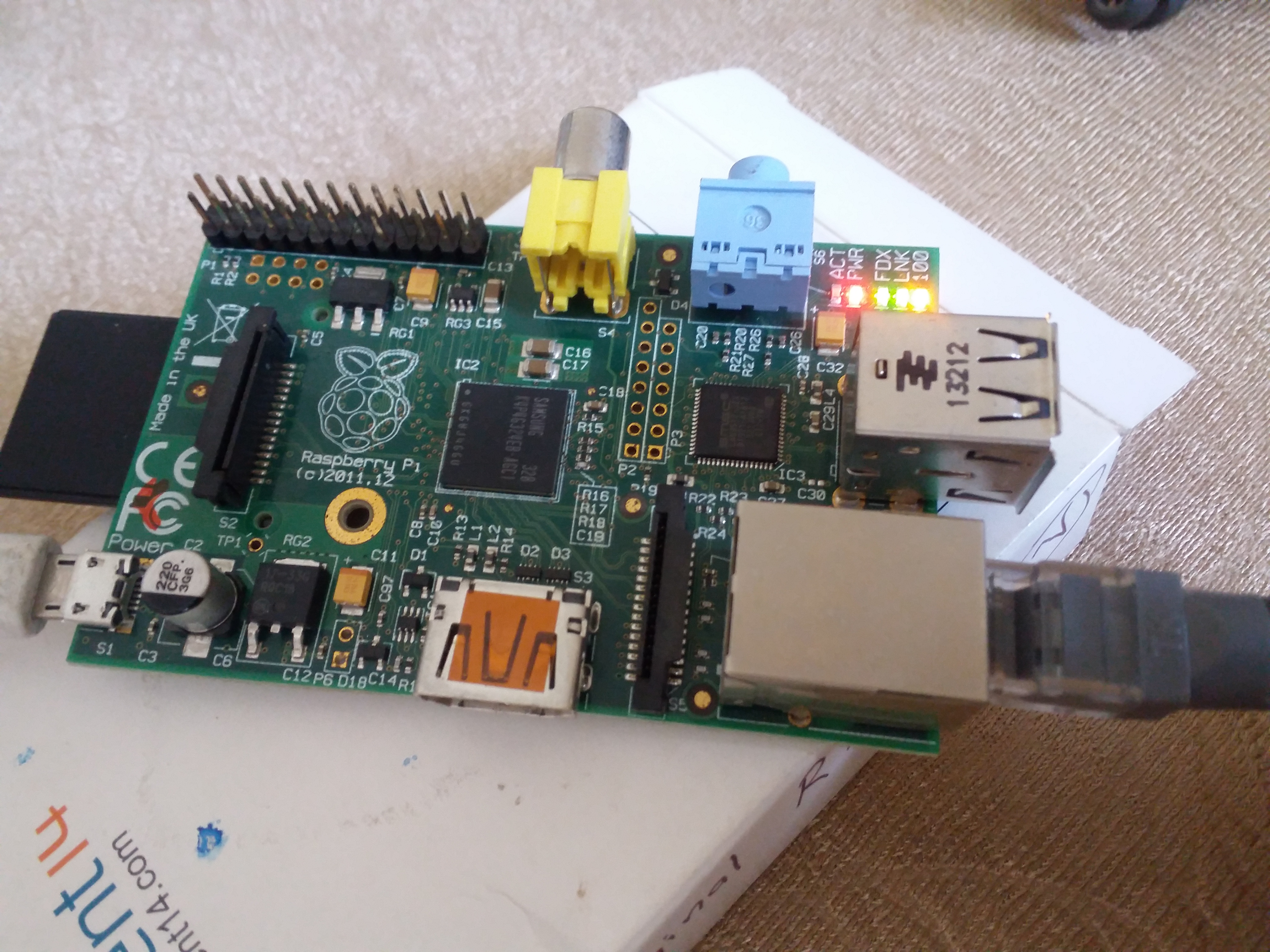 The hardworking Raspberry Pi B